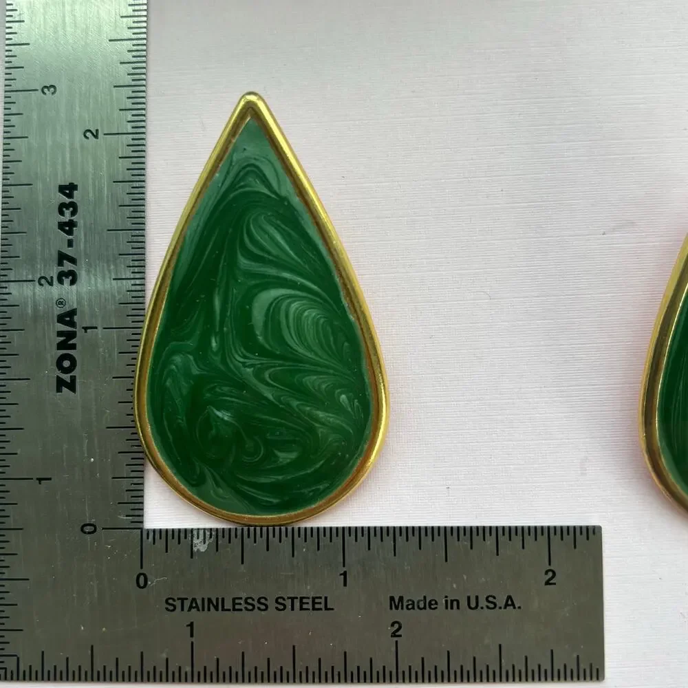 2 pair VINTAGE Enamel 1980’s Post Earrings